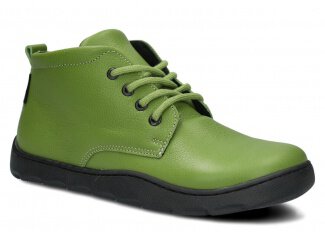 Dámské široké kotníkové boty NAGABA 631 pistácie mrak kožené