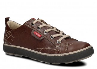 Polobotky NAGABA 243 hnědá rustic kožené