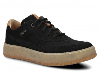 Dámské polobotky NAGABA 627 černá velur kožené