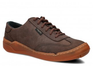 Pánské polobotky NAGABA 467 grafitová crazy kožené