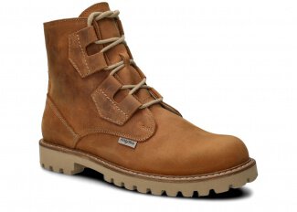 Pánské trapperské boty NAGABA 488/1 hnědá crazy kožené