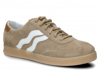 Dámské polobotky NAGABA 129 béžová velur kožené