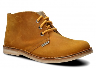 Kotníkové boty unisex NAGABA 082 žlutá crazy kožené