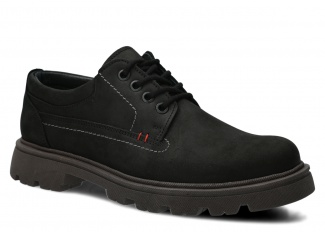 Pánské polobotky NAGABA 475 černá crazy kožené