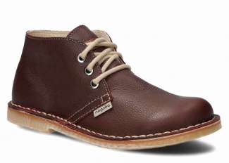 Kotníkové boty NAGABA 082 bordó faeda kožené