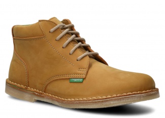 Pánské kotníkové boty NAGABA 076 žlutá nubuk vegan 