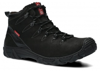 Pánské kotníkové trekové boty NAGABA 403 černá crazy kožené