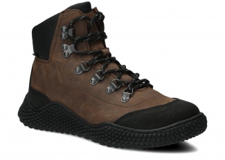 Dámské kotníkové boty NAGABA 624 olivová crazy koža