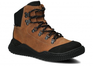 Dámské kotníkové boty NAGABA 624 hnědá crazy kožené