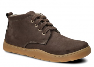 Dámské široké kotníkové boty NAGABA 631 olivová samuel kožené