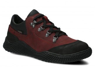 Dámské polobotky NAGABA 623 bordó crazy kožené