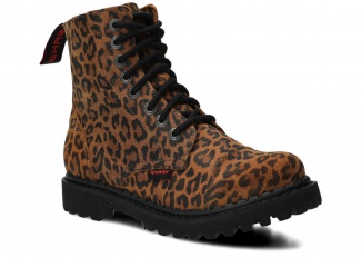 Glády SHARK NAGABA 8H rudá lampart kožené