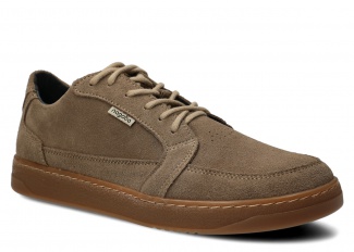 Pánské široké polobotky NAGABA 480 béžová velur kožené