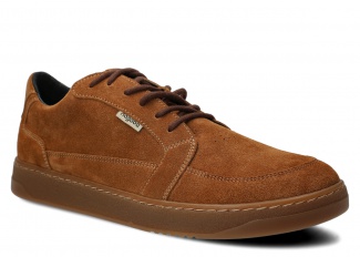 Pánské široké polobotky NAGABA 480 hnědá velur kožené