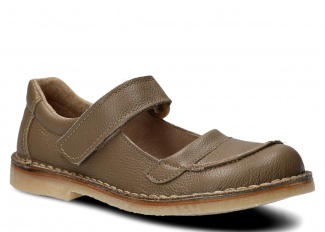Dámské polobotky, baleríny NAGABA 131 béžová rustic kožené