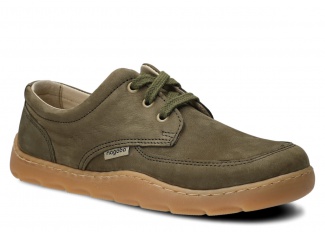 Dámské široké polobotky NAGABA 633 khaki samuel kožené