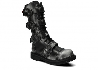Glády unisex NAGABA 518 bílá-černá kabir kožené