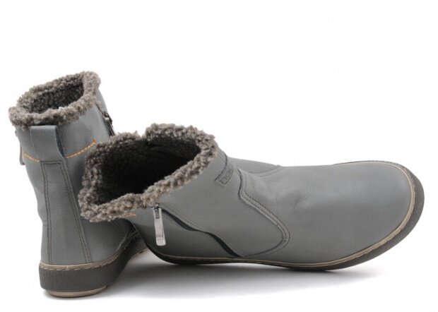 Dámské kotníkové boty NAGABA 342 šedá rustic kožené