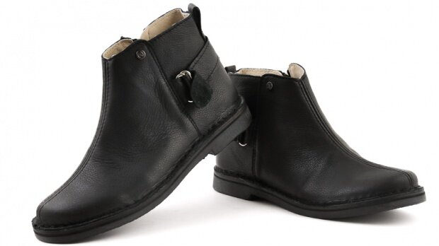 Dámské kotníkové boty NAGABA 086 černá rustic kožené