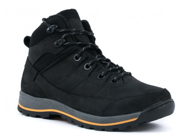 Kotníkové boty NAGABA 062 černá crazy kožené