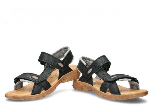 Dámské sandály NAGABA 168 černá rustic kožené