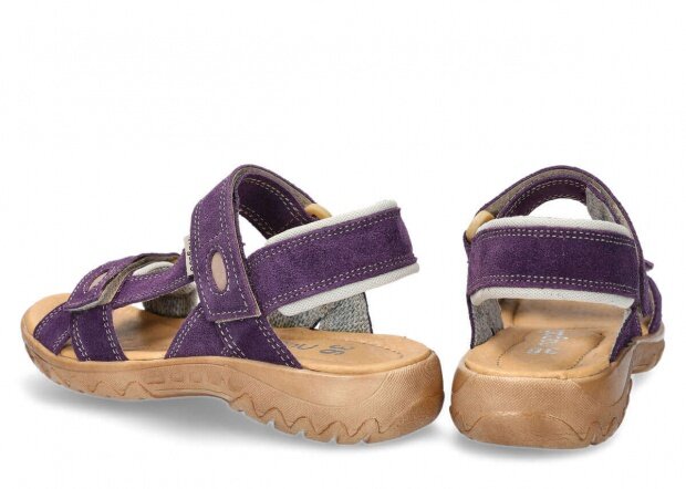 Dámské sandály NAGABA 168 fialová velur kožené