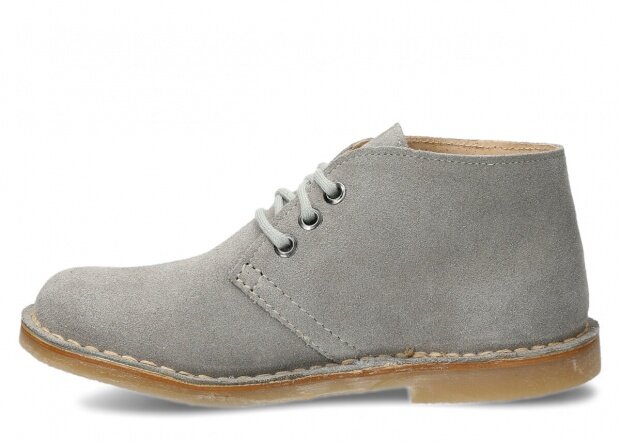 Kotníkové boty NAGABA 082 šedá velur kožené