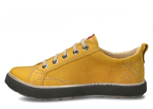 Polobotky NAGABA 243 žlutá crazy kožené