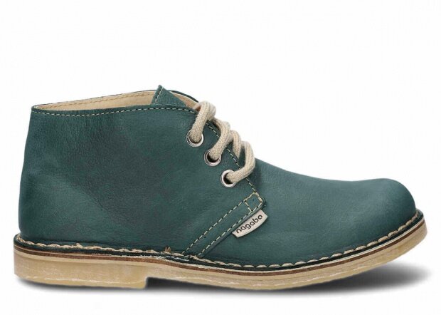 Kotníkové boty NAGABA 082 zelená rustic kožené