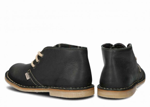 Kotníkové boty NAGABA 082 TOBE černá rustic kožené