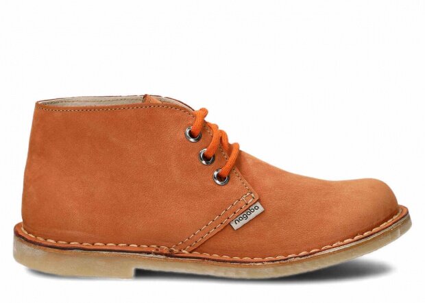 Kotníkové boty NAGABA 082 rudá samuel kožené