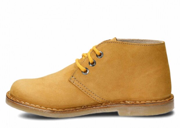 Kotníkové boty NAGABA 082 žlutá samuel kožené