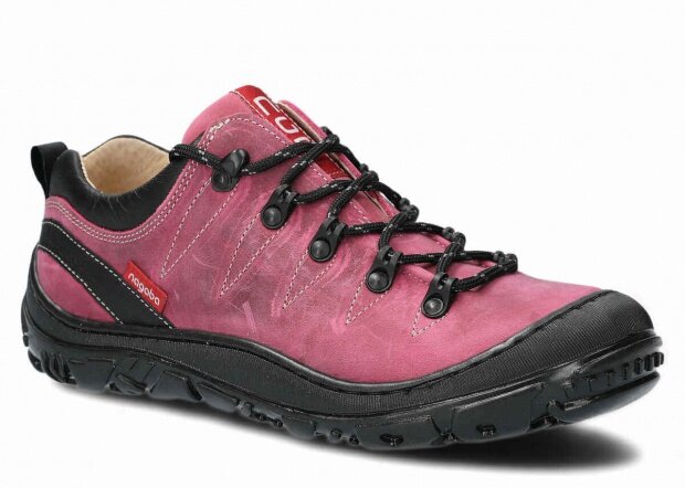 Nízké trekové boty NAGABA 241 růžová crazy kožené