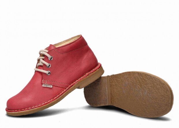 Pánské kotníkové boty NAGABA 075 červená rustic kožené