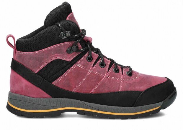 Kotníkové boty NAGABA 062 růžová crazy kožené