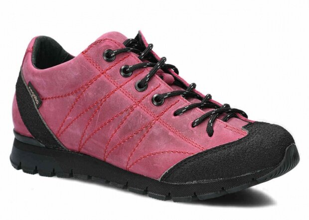 Nízké trekové boty NAGABA 121 růžová crazy kožené