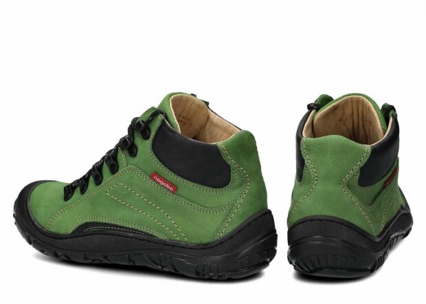Kotníkové trekové boty NAGABA 258 zelená campari kožené