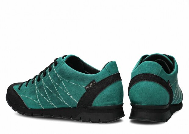 Nízké trekové boty NAGABA 121 smaragdová crazy kožené