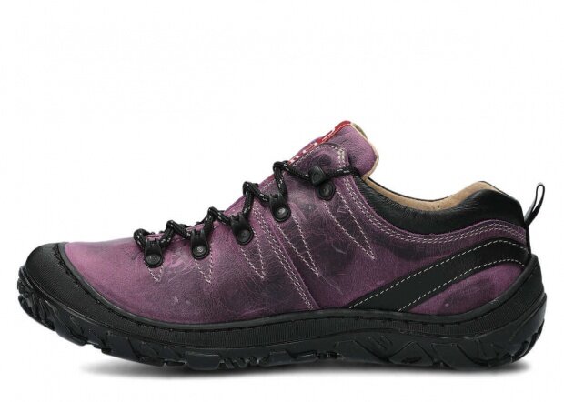 Nízké trekové boty NAGABA 241 fialová crazy kožené