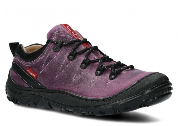 Nízké trekové boty NAGABA 241 fialová crazy kožené
