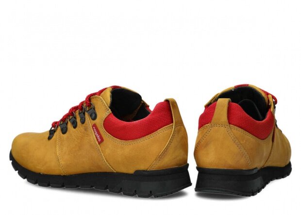 Nízké trekové boty NAGABA 070 JUCZ žlutá crazy kožené