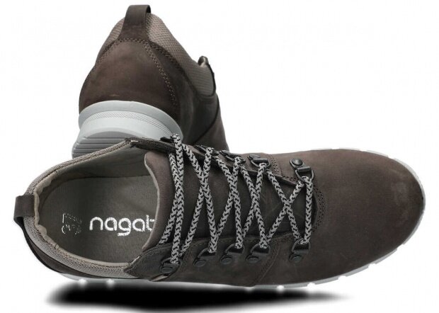 Nízké trekové boty NAGABA 070 JUSZ grafitová crazy kožené