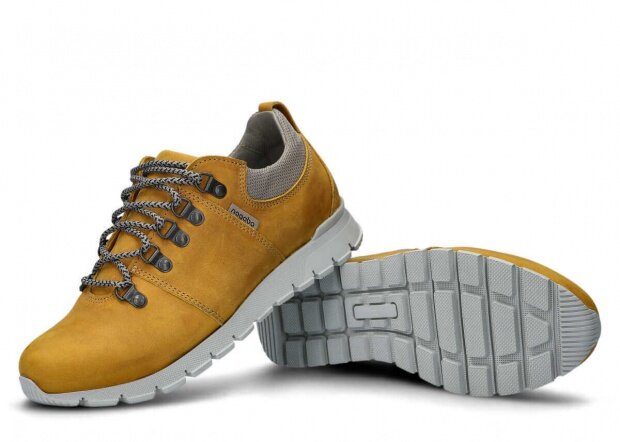 Nízké trekové boty NAGABA 070 JUSZ žlutá crazy kožené