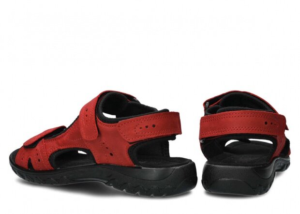 Dámské sandály NAGABA 264 červená campari kožené