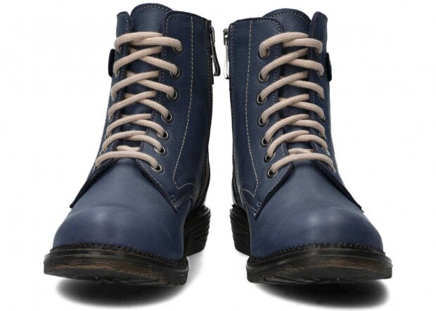 Dámské kotníkové boty NAGABA 335 tmavě modrá rustic kožené