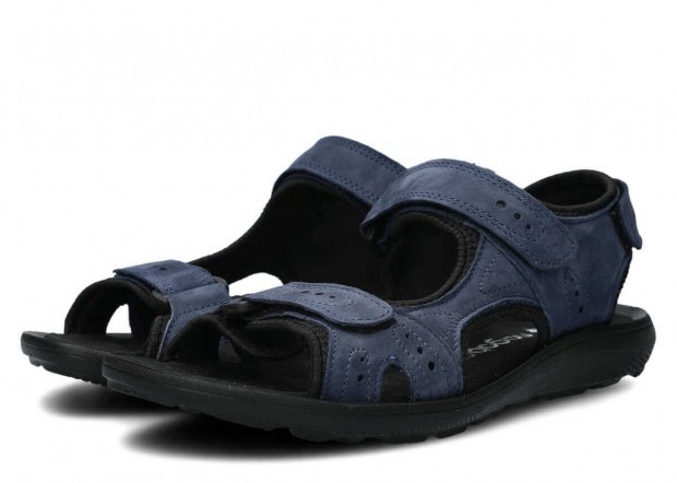 Pánské sandály NAGABA 265 tmavě modrá samuel kožené