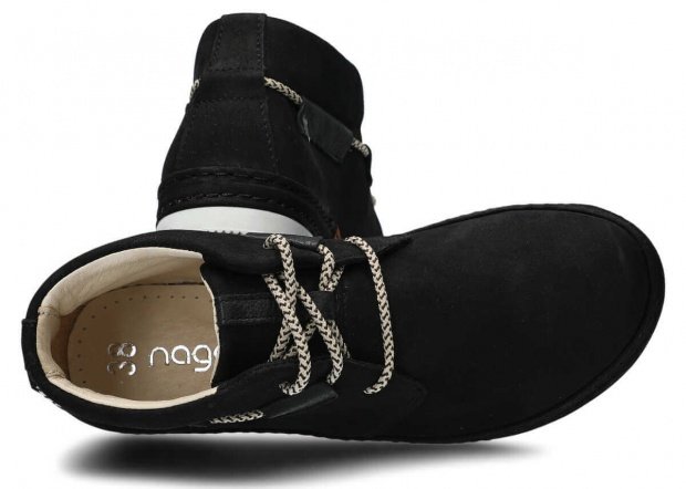 Kotníkové boty NAGABA 398 černá samuel kožené