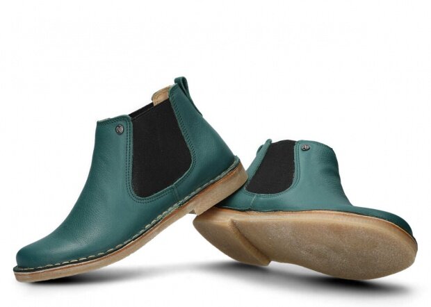 Dámské kotníkové boty NAGABA 085 zelená rustic kožené
