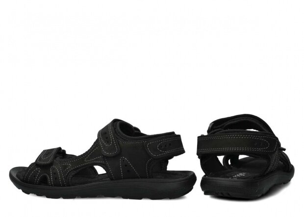 Pánské sandály NAGABA 265 černá crazy kožené