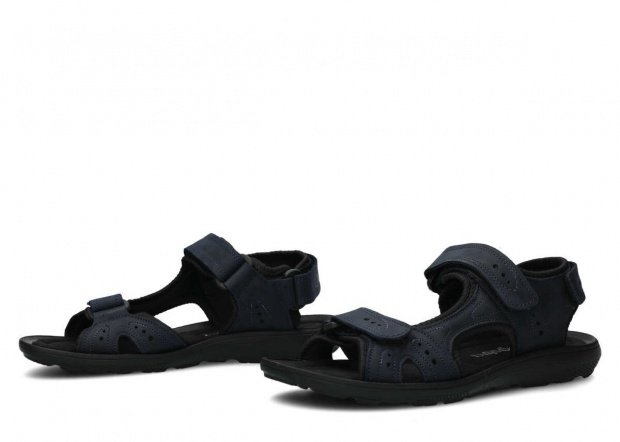 Pánské sandály NAGABA 265 tmavě modrá crazy kožené